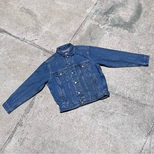 Sideout mens 90s vintage denim 4 pocket jacket men’s size Medium